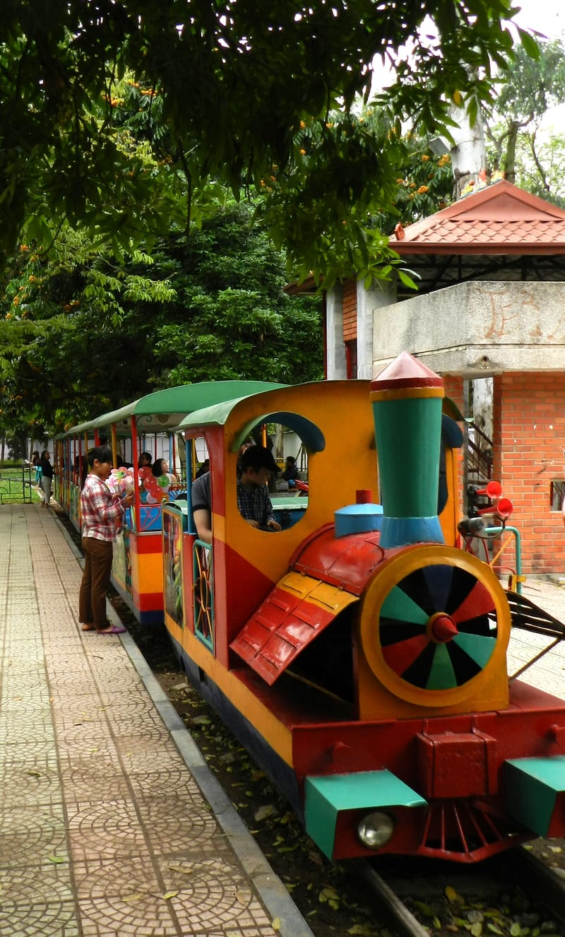 Bay Mau Lake in Thong Nhat Park (Lenin Park), Hanoi, Vietnam