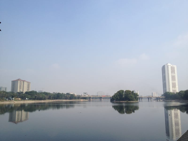 Linh Dam Lake (Ho Linh Dam), Hoang Mai District, Hanoi, Vietnam